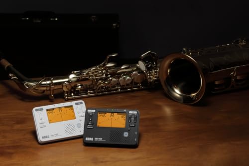 korg tm-70c tuner and metronome w contact mic sound out mode transpose mode and chromatic mode - black