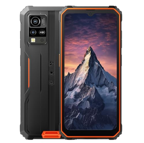 Blackview IP68 Téléphone Incassable BV4800 Pro, 12GB+128GB(Extension 1TB), 6,56'' HD+ 120Hz, 16MP+8MP+5MP, 3 Emplacements pour Cartes, Android 14 Smartphone...