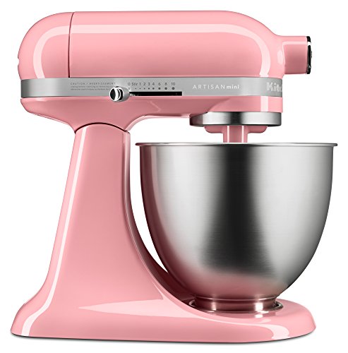 KitchenAid 607988-KSM3311XGU Guava Glaze Artisan Mini Stand Mixer, 3.5 quart
