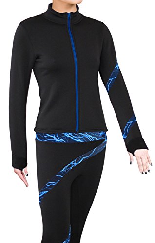 Image of NY2 SPORTSWEAR Figure Skating Polartec Polar Fleece Spiral Jacket - Child Sizes