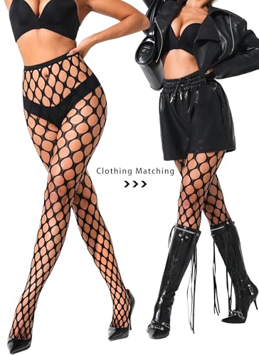 Fishnet Stockings For Women Black Fishnets Tights Womens High Waist Stockings3