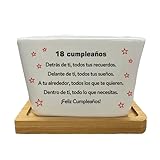 RRIGETEN Regalos para Chicas De 18 Años Macetas Decorativas Interior Regalos 18 Años Hija Mujer Regalo para 18 Cumpleaños Originales Navidad