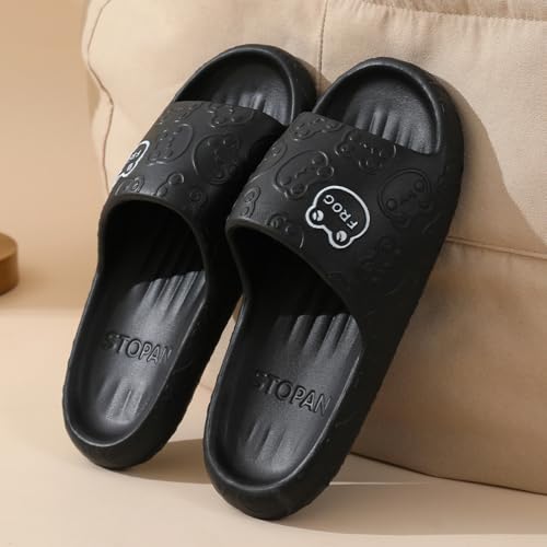 Frog Slippers Cartoon Slippers Summer Female Non-slip Bathroom Couple Home Cute EVA Flip-flops Slippers Outside Wear Men2