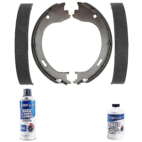 Image of Detroit Axle - Rear Brake Shoes for 09-11 Ford F-150, Semi-metallic Brake Shoes 2009 2010 2011 Replacement