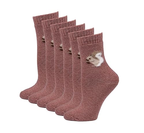 Image of Shag Wear Women's Novelty Angora Socks, Cute Animal Casual Cozy Soft and Warm, 3 Pack