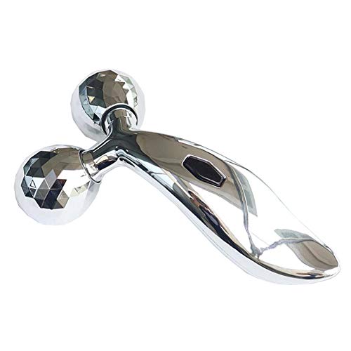 3D-Roller Facial Massager - Face Lift Tool Firming Beauty Massage Body Face Massager Lift Tool Firming Beauty for Face and Body Lifting Slimming (Silver)