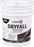 Zinsser DryFall Flat Black Water-Based Dryfall Waterbone Coating Interior 5 gal
