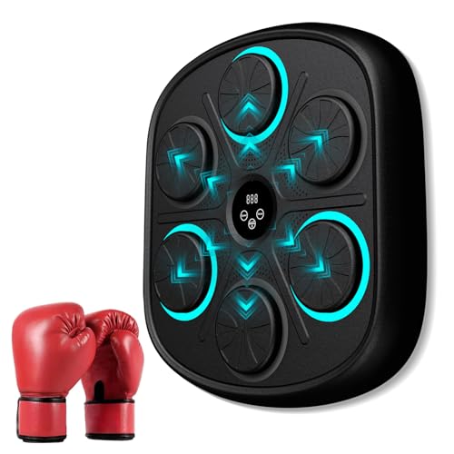 OurStarry New Model Smart Music Boxing Machine for Adults and Kids, Training Machine with LED Electronic Wall Mounted, Home Indoor Workout Equipment with...