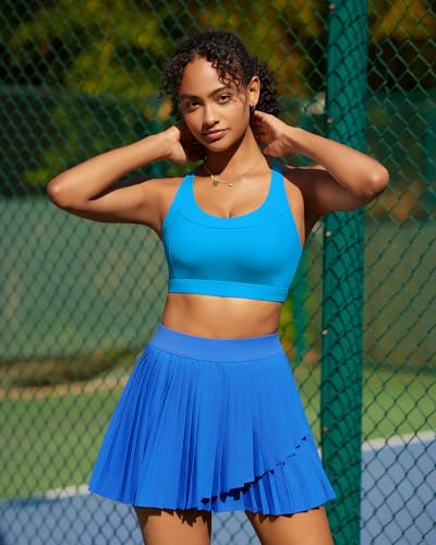 Image of RUNNING GIRL Sports Bras for Women High Support,Racerback Supportive Molded Cup Sports Bra with Sewn in Pads