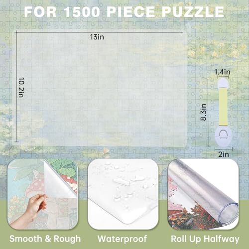 XGKHOM 1500 Pieces Puzzle Board Cover Mat, 34