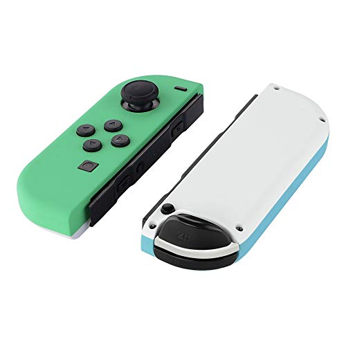 eXtremeRate DIY Replacement Shell Buttons for Nintendo Switch & Switch OLED, Mint Green & Heaven Blue Custom Housing Case with Full Set Button for Joycon Controller [Only the Shell, NOT the Joycon] - Image 2