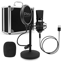 PLUG & PLAY USB MICROPHONE: Simply plug into your PC or laptop and start recording straight away; no extra software or setup needed, making it ideal for gaming, streaming, video calls, and podcasting CLEAR VOICE PICKUP FOR GAMING & STREAMING: Directi...
