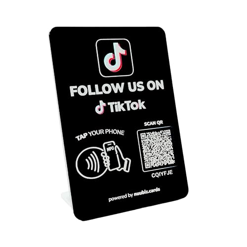 NUUBIZ Social Media QR Code NFC Stand for Tiktok –