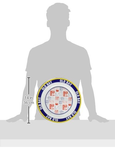 Enamelware - Old Bay Pattern - 12.5 Inch Charger Plate