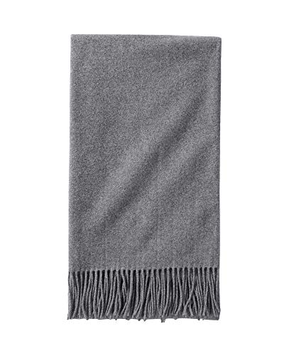 Pendleton Solid 5th Avenue Wool Blanket, Charcoal, One Size