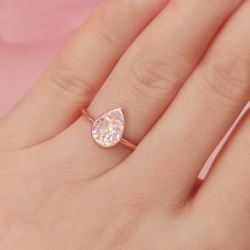 DIY Sterling Silver Classic Teardrop Ashes Ring KIT, Ashes Jewellry KIT, Ashes Keepsake, Memorial Gifts for Loss of Pet/Loved One, Memorial Ring, Cremation Jewelry for Ashes3