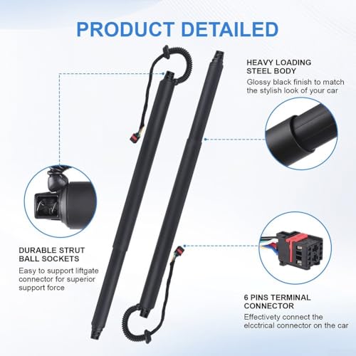 Support de hayon électrique en alliage d'acier durable pour Ateca - 7