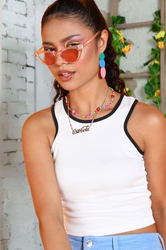 Image of POPWINGS Casual Solid Round-Neck Sleeveless Tank Top for Women || Trendy Western Summer Wear Women Tank Top || Trendy Crpp Tops for Women
