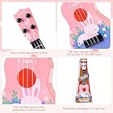 Kids Ukulele Toy, 36cm Toy Guitar with 4 Adjustable Strings, Kids Ukulele Musical Instrument, Mini Guitar Instrument for Toddlers Beginners Learning Educational Toys for Boys Girls Gifts (B) - Image 4