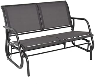 Charles Bentley Steel 2 Seater Rocking Bench - Grey