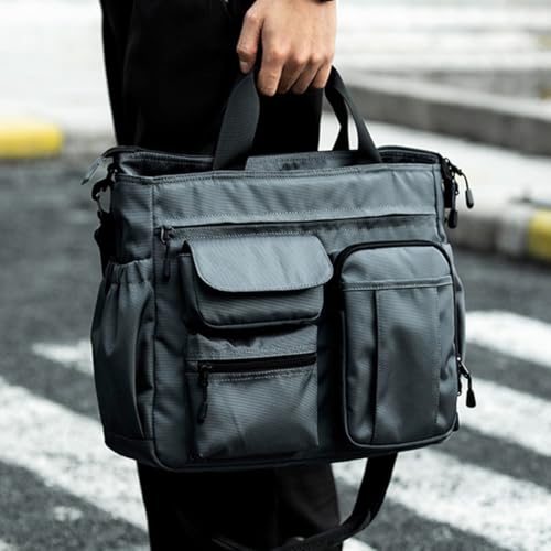 Bolso Mensajero Kisangel Oxford Gran Capacidad Gris miniatura 4