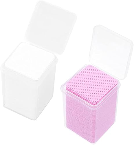 Beaupretty 400 toallitas adhesivas para pegamento de pestañas, sin pelusas, para extensiones de pestañas, absorbentes, suaves, no tejidas, toallitas