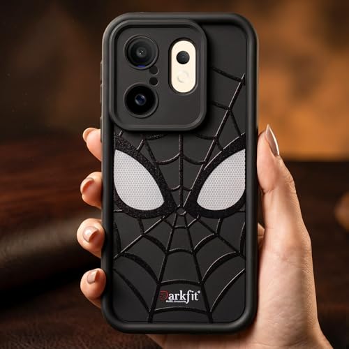 Image of DARKFIT Back Case Cover Compatible for Vivo X200 FE | Silicone Case | Camera & Body Protection| Shock Proof | for Vivo X200 FE | Color Black