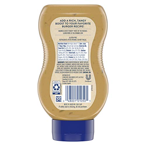 Hellmann’s Classic Burger Sauce Condiment 11 oz