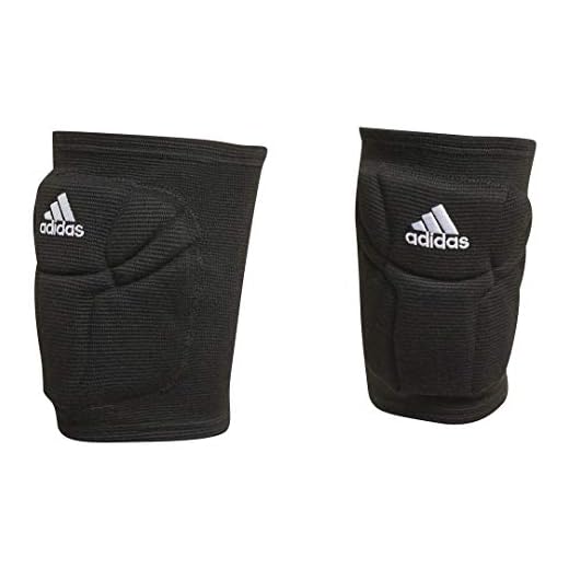 adidas unisex-adult Elite Knee Pad, Black/White, Medium