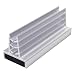 Master Magnetics MSHC13X25 Magnetic Sign Holder, Retail EZ Grip Holder/Powerful Magnet, 3" Length, 1" Width, 1.13" Total Height, Silver and Clear (Pack of 25)