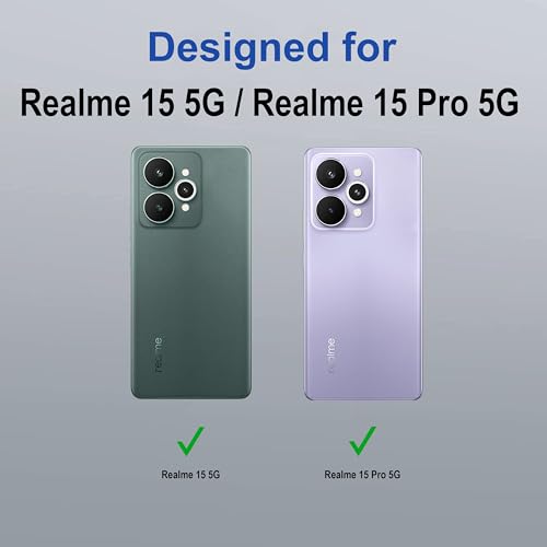 Image of Zapcase Back Case Cover for Realme 15 5G | Compatible for Realme 15 5G Back Cover | Compatible with MagSafe | Scratch-Resistant Back Cover | Clear