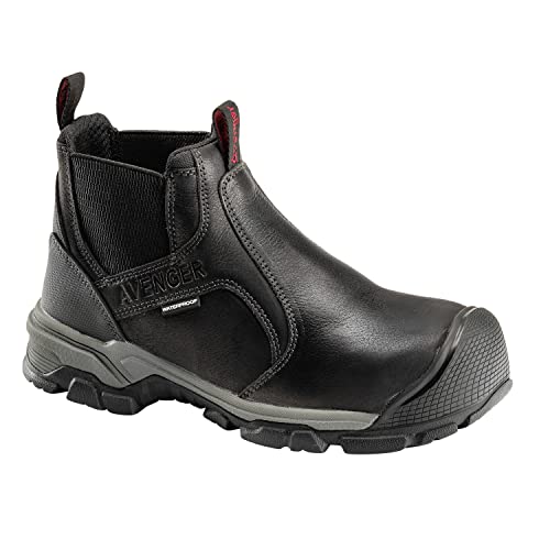 Avenger Ripsaw Waterproof Alloy Toe Romeo Mens Boot 13 2E US Black -  AVENGER SAFETY FOOTWEAR, A7341-13W
