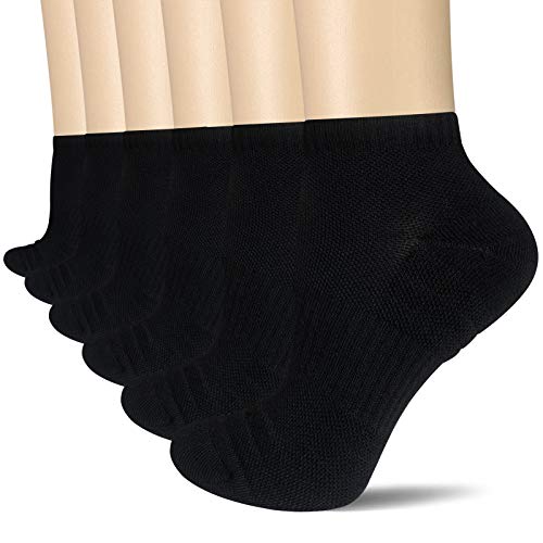 AKOENY Women's Low Cut Athletic Cushion Socks for Running Workout Walking (6 Pack)