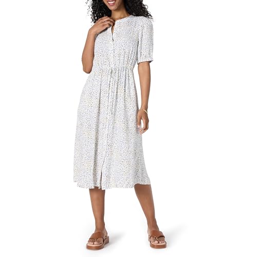 Amazon Essentials Women's Fit and Flare Half-Sleeve...