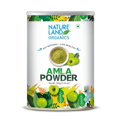 Image of Natureland Organics Amla Powder 100gm - Organic Healthy Powder