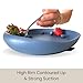 Adult Size Silicone Scooper Plate Suction Base by Modaliv - Food Grade Silicone Suction Plates for Adults - Dishwasher and Microwave Safe & Quality Adaptive Equipment - Gift for Women and Men (Blue)