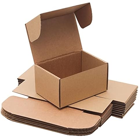 YOUNGKEE 10 Pack Small Shipping Boxes Cover