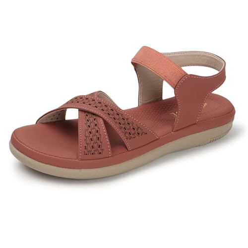 Image of TRASE Casual Flat Sandals For Women | Footwear For Woman | Flats | Women Sandals | Comfortable Sandals For Women And Girls | Softs And Stylish Sandal For Office And Daily Use