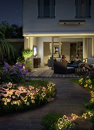 Solar Decorative Lights Outdoor - 12 Pack 240 Leds Mixed Butterfly& Dragonfly Lights With 8 Light Modes For Potted Planted Trees, Topiary Boxwood Pots, Backyard, Lawn, Yard Decoration #TOP3