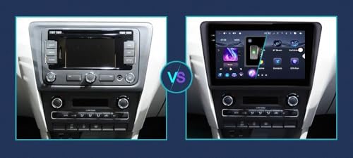 Radio Coche 2 DIN Skoda Rapid 2012-2020 Carplay Bluetooth Pantalla HD Cámara Trasera 2