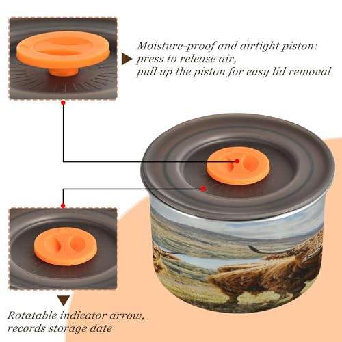 Contenedor hermético de acero inoxidable para café 900 ml miniatura 3
