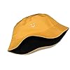 Umeepar Reversible Smile Face Embroidered Bucket Hat 2 in 1 Packable Beach Sun Hat for Women Men (UK, Alpha, One Size, Yellow/Black) #1