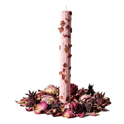 Bougie cire d'abeille Rose Hibiscus, l'idée cadeau spirituel parfait