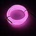 Produktbild Lerway Rosa 5M EL Wire Neon Kabel Glowing Leuchtet Tron Electroluminescent Beleuchtung Licht EL Draht Mit Batterie Trafo für Neujahr Weihnachten Halloween Party Kostüm Rave Geburtstag