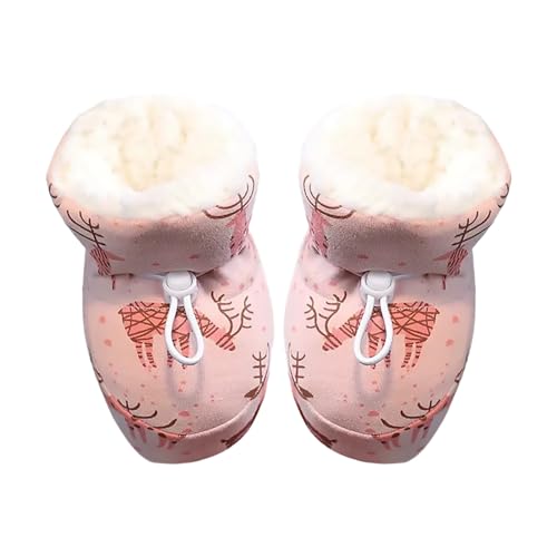 Warm F𝐮r Baby Boots with Elastic Drawstring 2024 Winter Booties Baby Winter Snow Boots for Infant Baby 𝗘ssentials