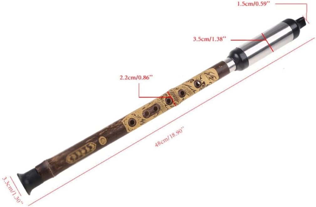 Flute Woodwind Instrument Black China Yunnan Bawu G-tuned Wind Accessories