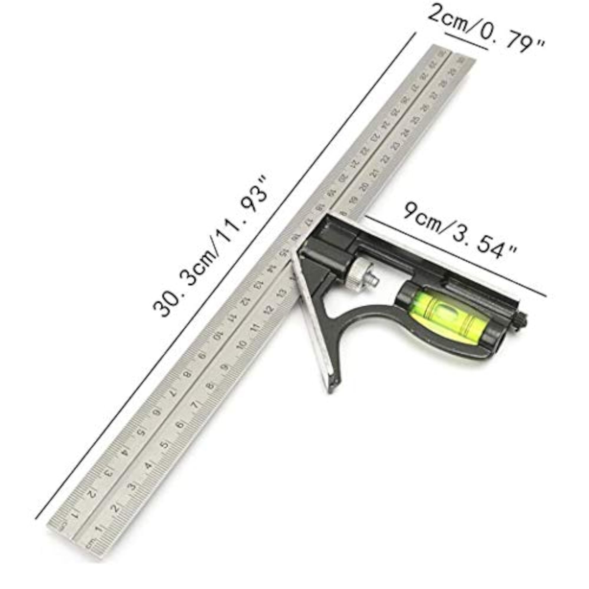Stainless Steel Adjustable Engineers Combination Square