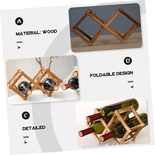Soporte de vino Mikinona de madera para encimera y pared miniatura 3