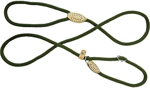 DOG & Co Supersoft Rope Slip Lead Brown 8mm X60, clear