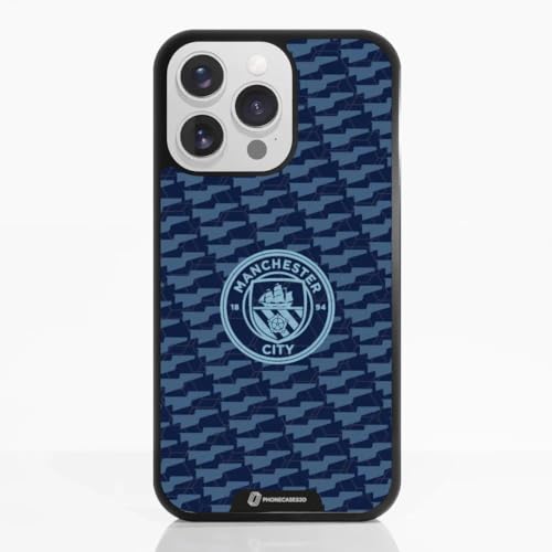 Coque Man City iPhone 13 Pro noire protection silicone pour smartphone